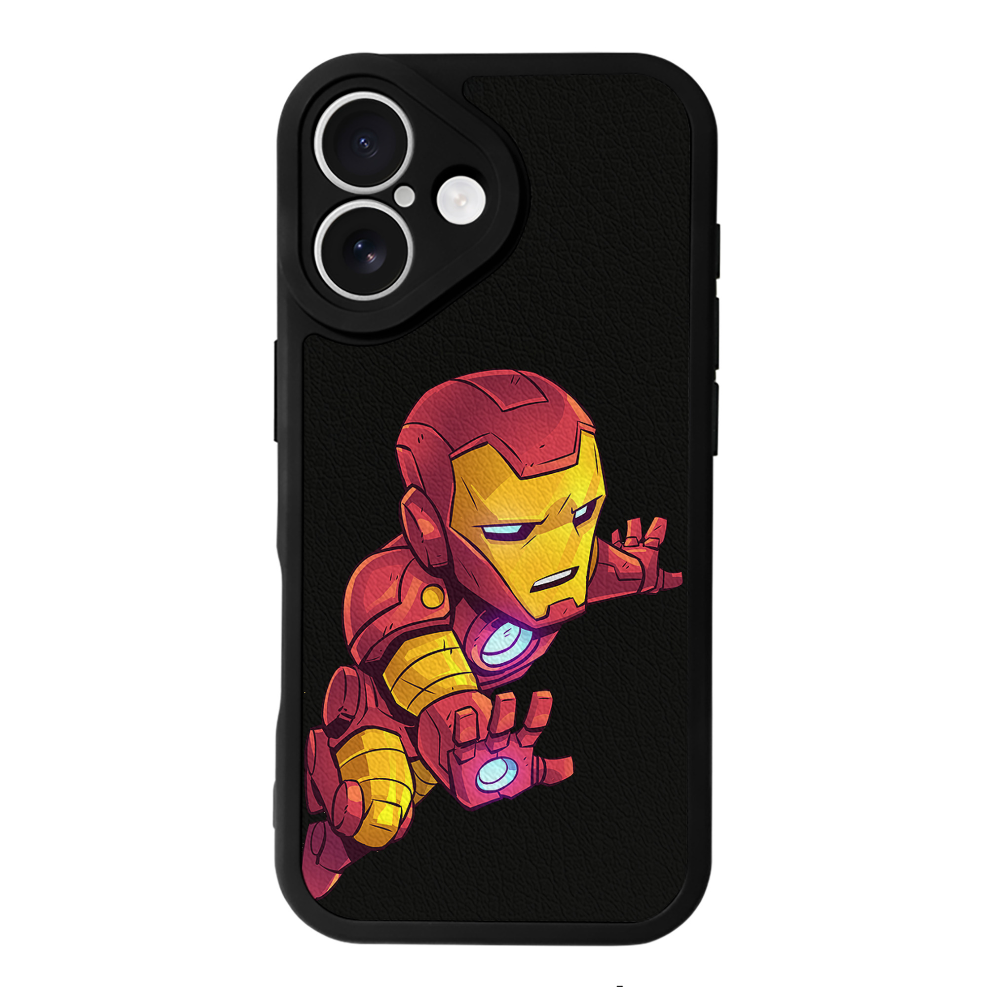 （画像用） アベンジャーズ The Avengers 【iPhone 16シリーズ対応】シリコンスマホケース（レザー調） 材質：シリコン